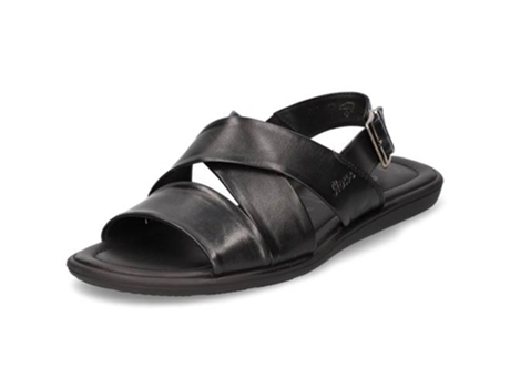 Sandalias SIOUX Cuero Hombre (40 EU - Negro)