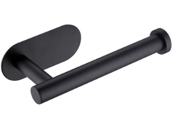 Portarrollos de papel higiénico autoadhesivo negro para baño, acero inoxidable Sus 304, Jortmrd