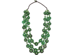 Colar De Contas De Casca De Coco - Estilo Boêmio Multicamadas Para Mulheres E Meninas, Verde