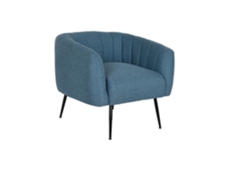 Sillón de poliéster azul metalizado, 81x75x73cm ALEXANDRA HOUSE LIVING