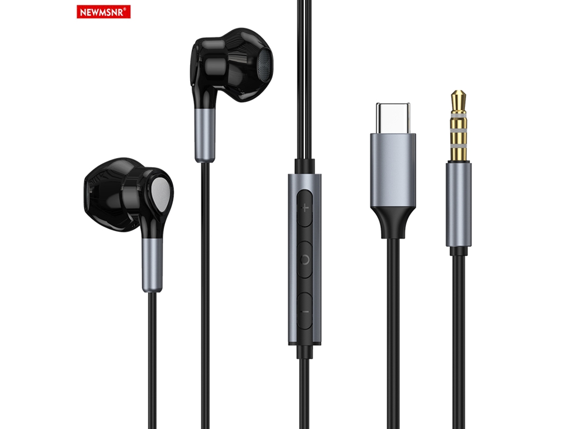 Auriculares intraaurales con cable, tipo CE, interfaz digital de 3,5 mm, sonido de alta fidelidad, micrófono HD, manos libres para Samsung Vayotoy.