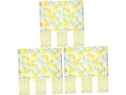 Juego De 3 Manteles Individuales Rectangulares - Diseño De 4 Piezas X 3