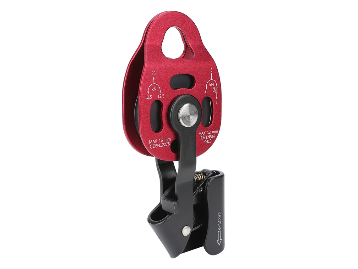 2026-polea De Rope Giratoria Sencilla Heavy Duty De Aluminio 4kn Para Cuerda 8-12mm Polea De Escalada