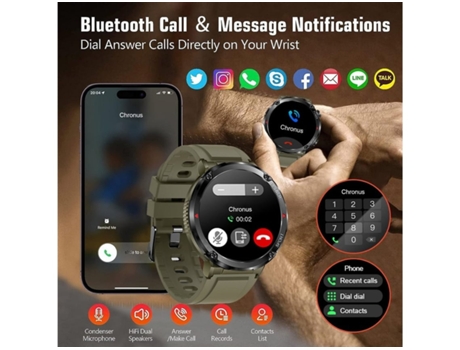 Smartwatch ALIMENTACIÓN Verde