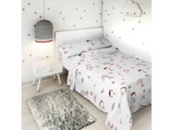 Sábana Encimera Con Funda De Almohada Cama 90 Algodón Extra Suave Fabricado En España Unicorn Pink HACIENDO EL INDIO