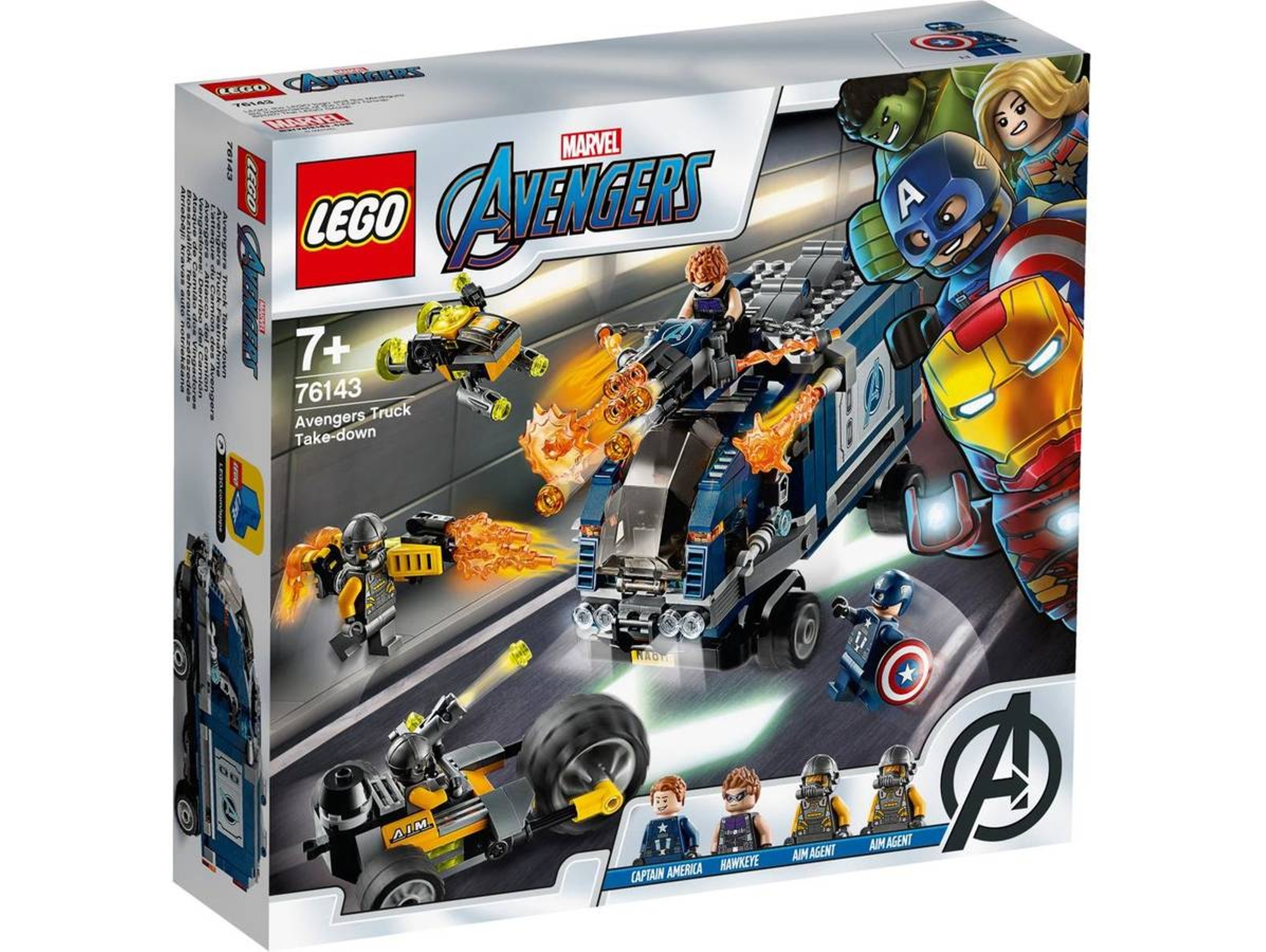LEGO Marvel: Super Heroes: Ataque de Camião dos Vingadores - 76143 (Idade mínima: 7 - 477 Peças)