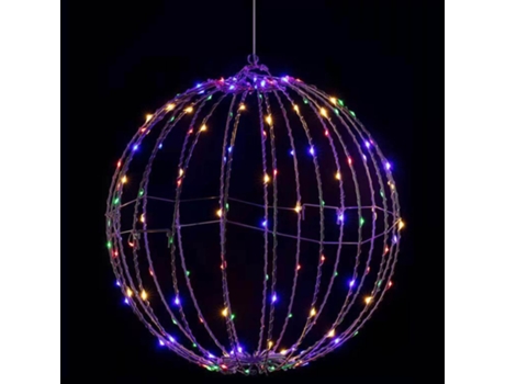 Adorno de Navidad Decoraciones Esfera Pantalla Iluminada Globo Iluminado Decoración Luz (40 cm)