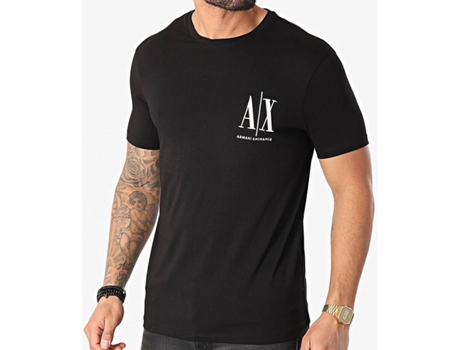 T-shirt ARMANI EXCHANGE Algodón Hombre (XL - Negro)