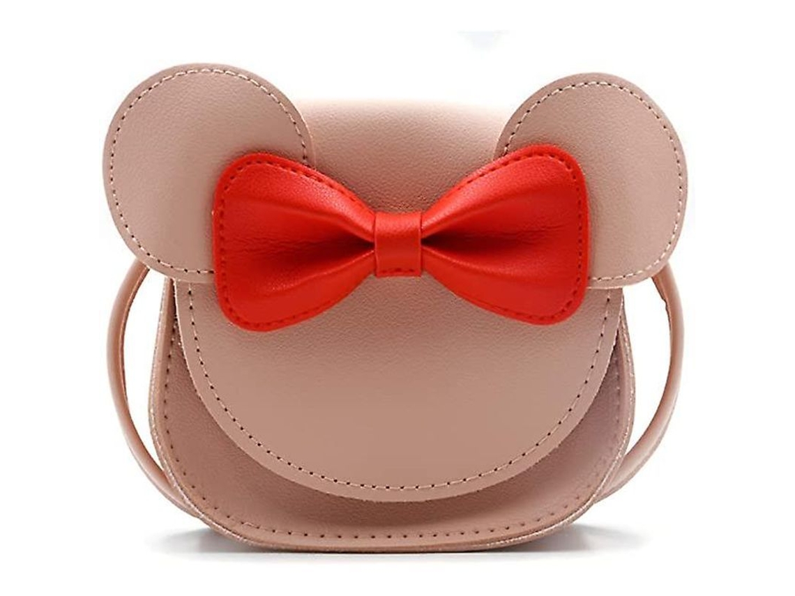 2026-bolso Cruzado De Oreja De Ratón Con Lazo Para Niñas Material Pu Bolso De Hombro Pequeño