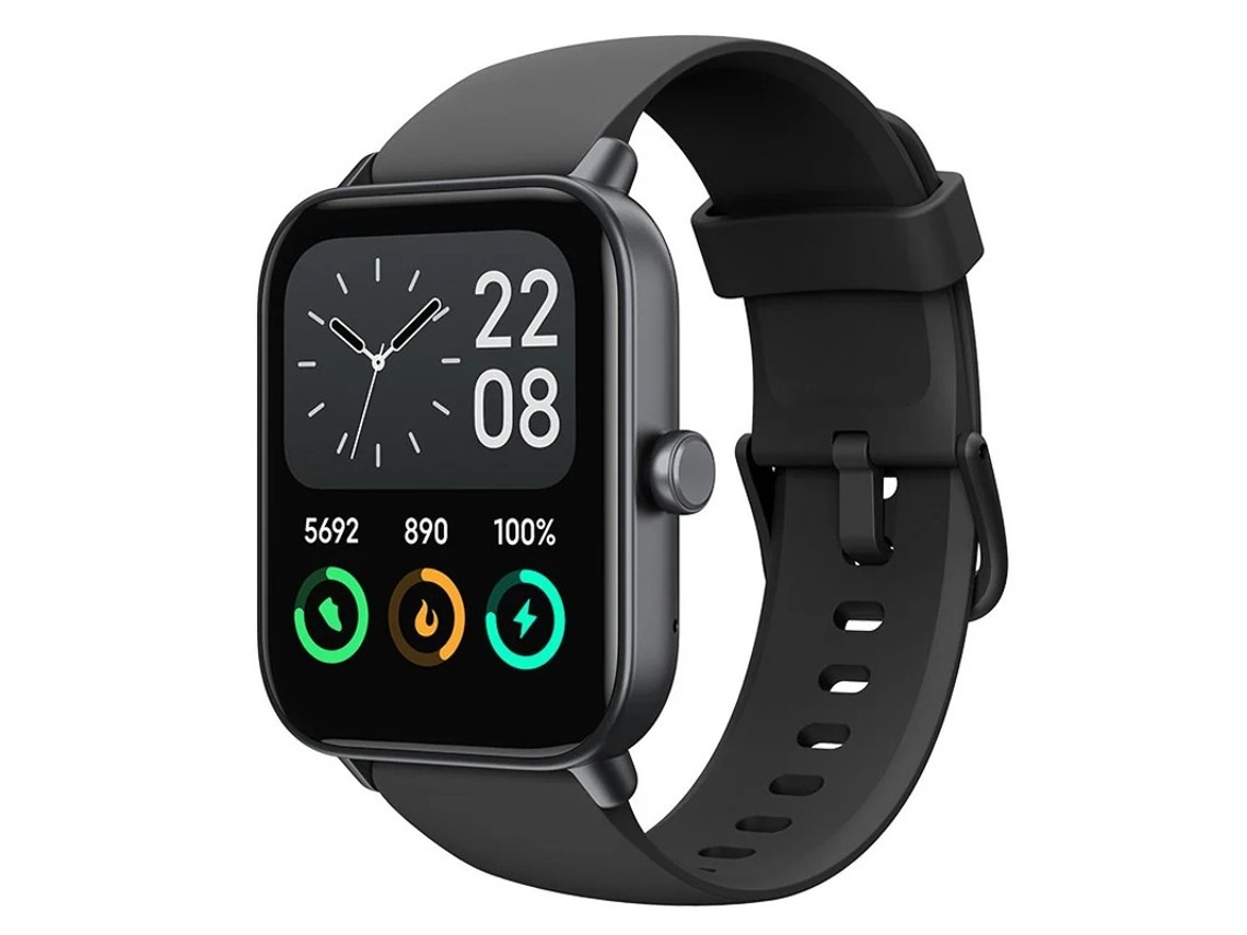 Reloj inteligente, pantalla grande HD de 1,8 pulgadas, 100 modos deportivos, negro Bestvite
