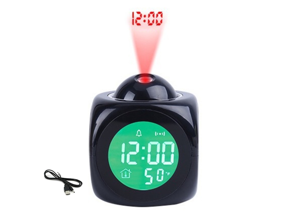 Reloj con Proyección de Ambiente, Hora y Temperatura, Voz NEVEANCE
