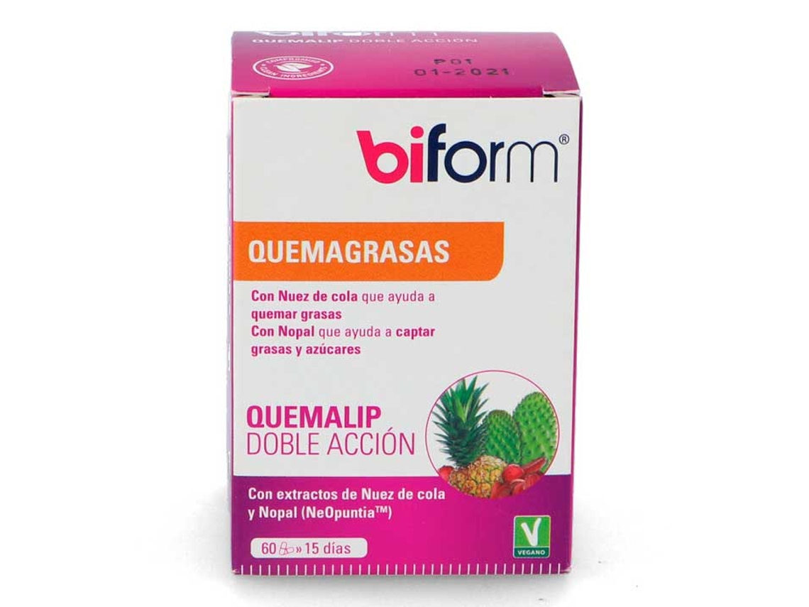 Complemento Alimentar DIETISA Biform Quemalip Doble Accion (Caramelo, Regaliz)