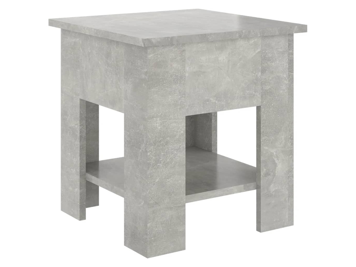 Mesa de centro de madera procesada, gris cemento, MAISON EXCLUSIVE (40x40x42 cm)