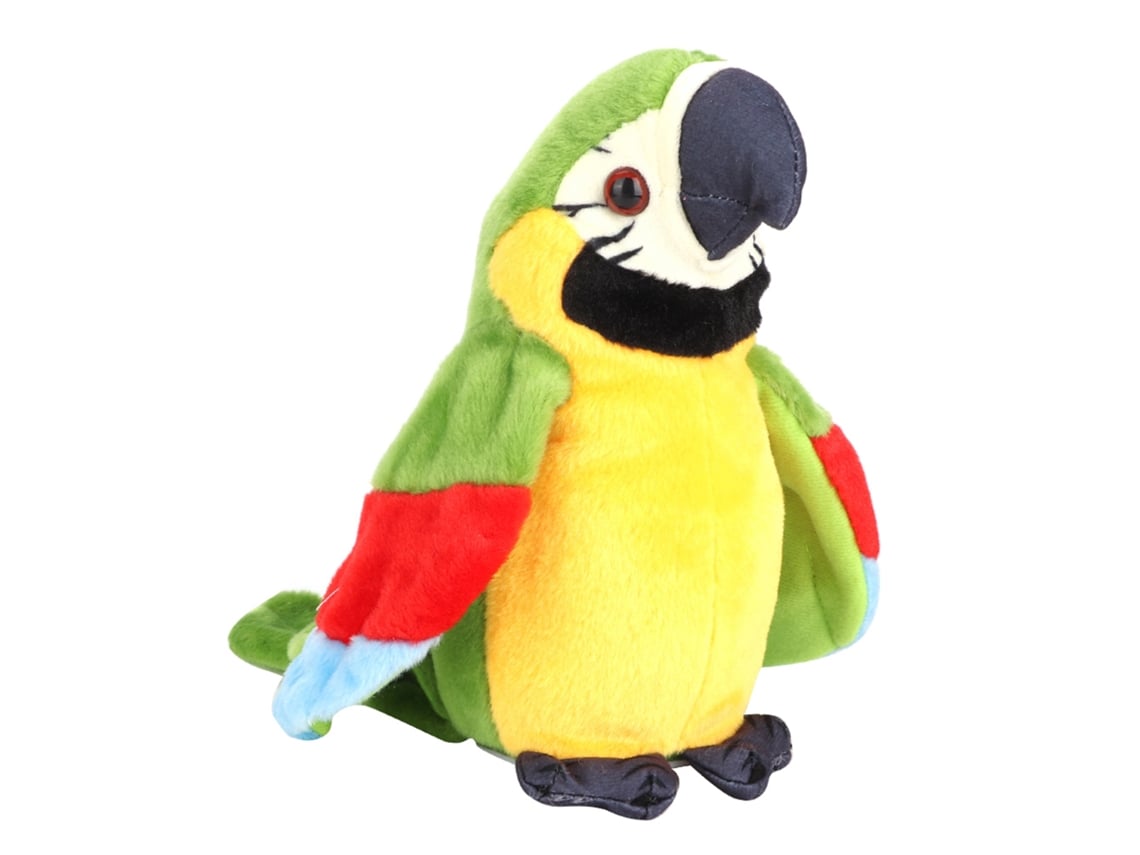Ats-juguete De Peluche Loro Eléctrico Para Aprendizaje Y Hablar, Juguete Educativo Para Niños (verde)