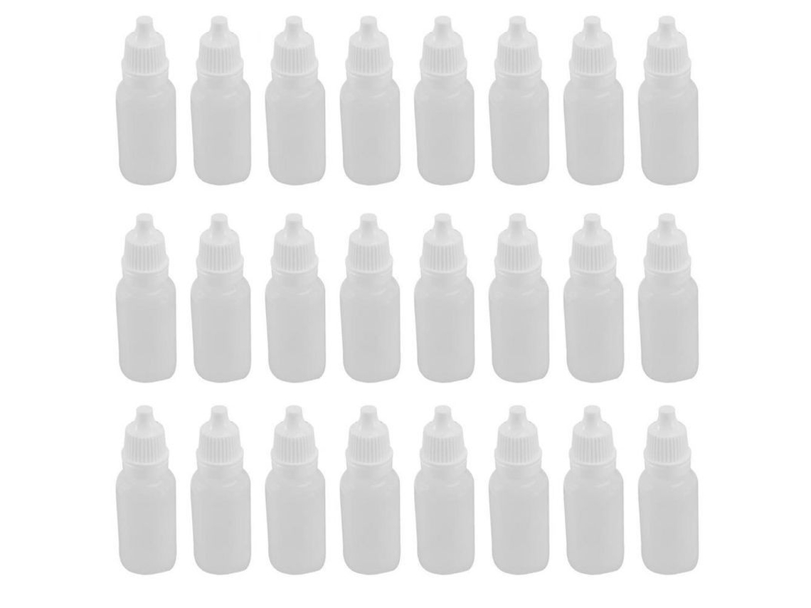 100 Frascos Vacíos De Plástico De 15 Ml Para Gotas Oftálmicas Con Punta Dosificadora, Recargables.