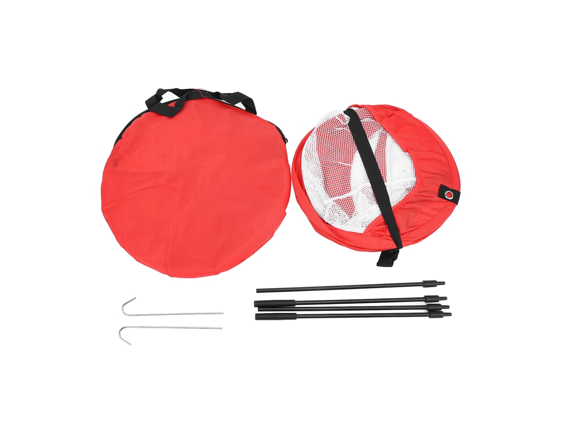 2026-red Red Golf Chipping Net Plegable Portátil Nylon Red Para Entrenamiento Interior Exterior Precisión Swing