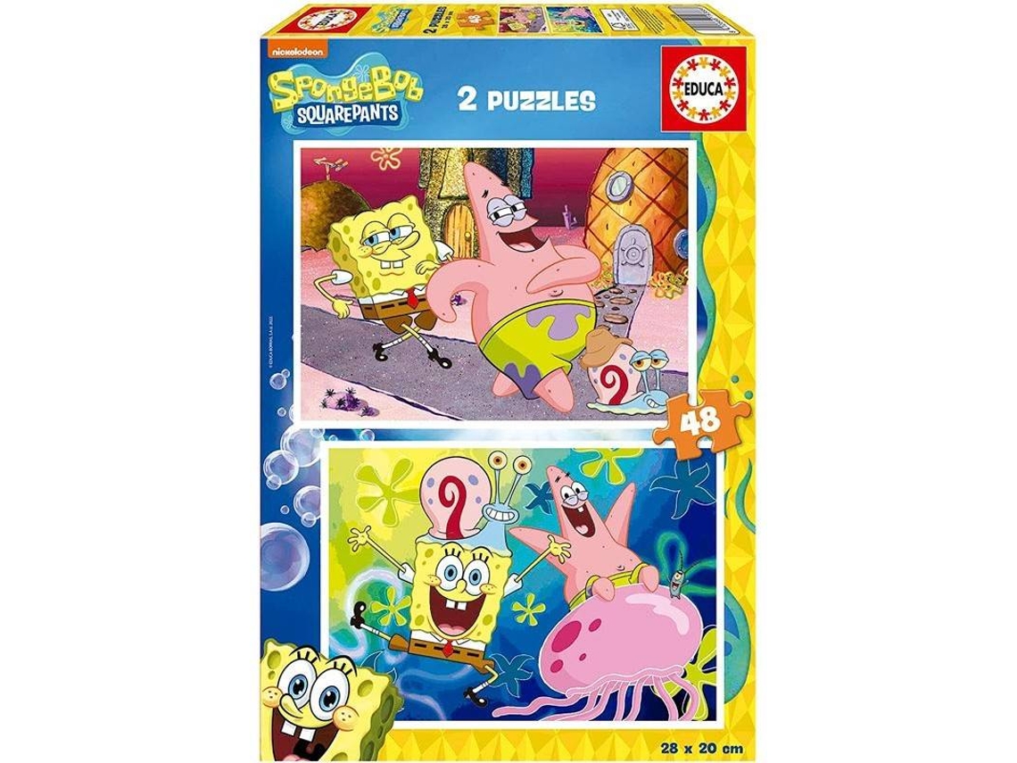 Puzzle BOB ESPONJA 2X48 Bob Esponja (Edad MÃÂÃÂÃÂÃÂ­nima: 3 AÃÂÃÂÃÂÃÂ±os)