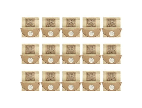 15 pçs saco de papel para aspirador de pó para karcher wd2250 a2004 a2054 mv2 robot