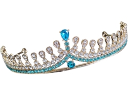 Corona De Boda Con Diamantes De Imitación Para Un Elegante Accesorio Para El Cabello Para Fiestas De Cumpleaños Y