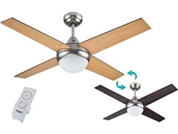Ventilador de Techo BASTILIPO Mojacar Niquel Led