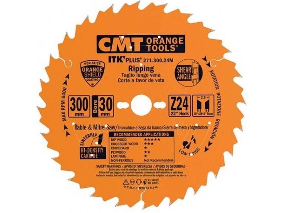 Sierra Circular CMT ORANGE TOOLS  Ø184Mm Z=24  - 271.184.24H