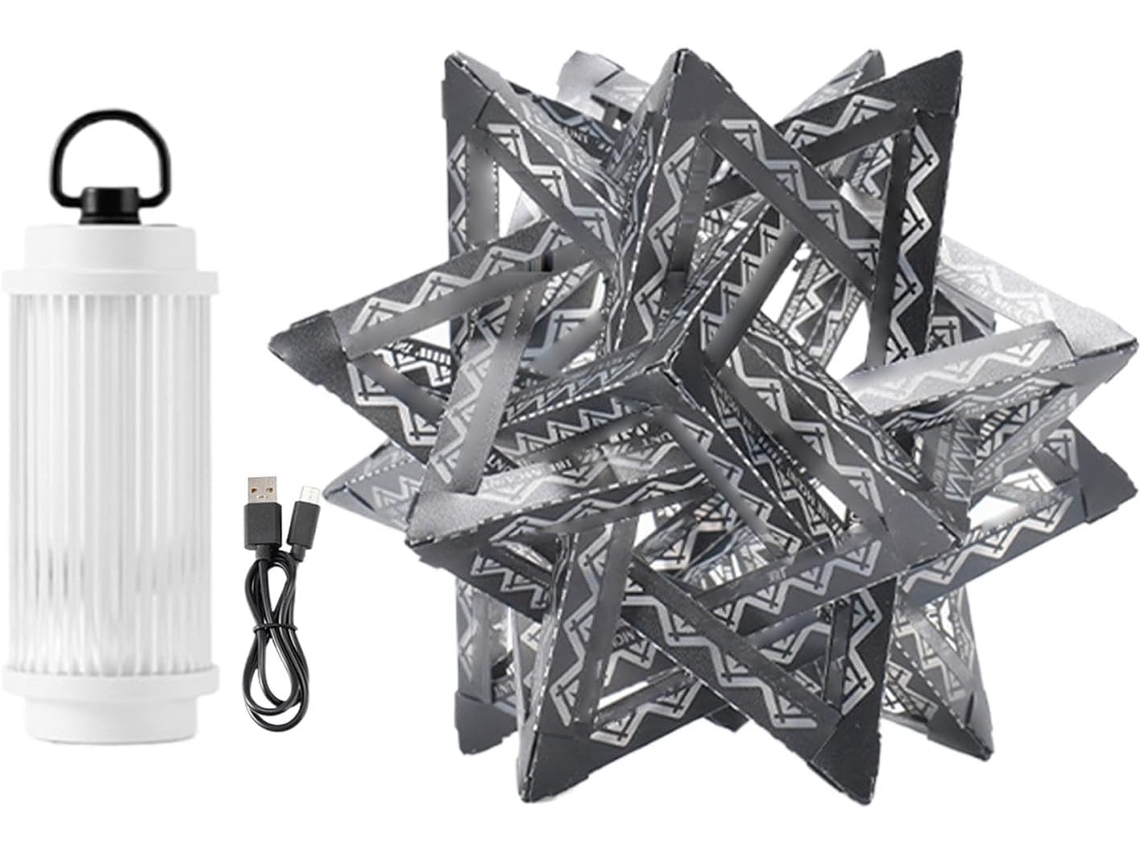 Lámpara de camping en forma de estrella, lámpara de camping impermeable, iluminación Gokoco.