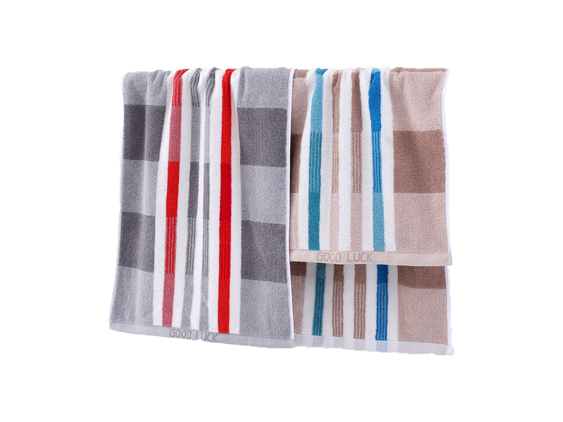Conjunto de Toalla NEVEANCE Mano Rayas Suaves Algodón - 2pcs (34x72cm)
