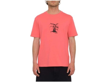 Camiseta de Hombre VOLCOM Corta Issam Night Rosa (S)