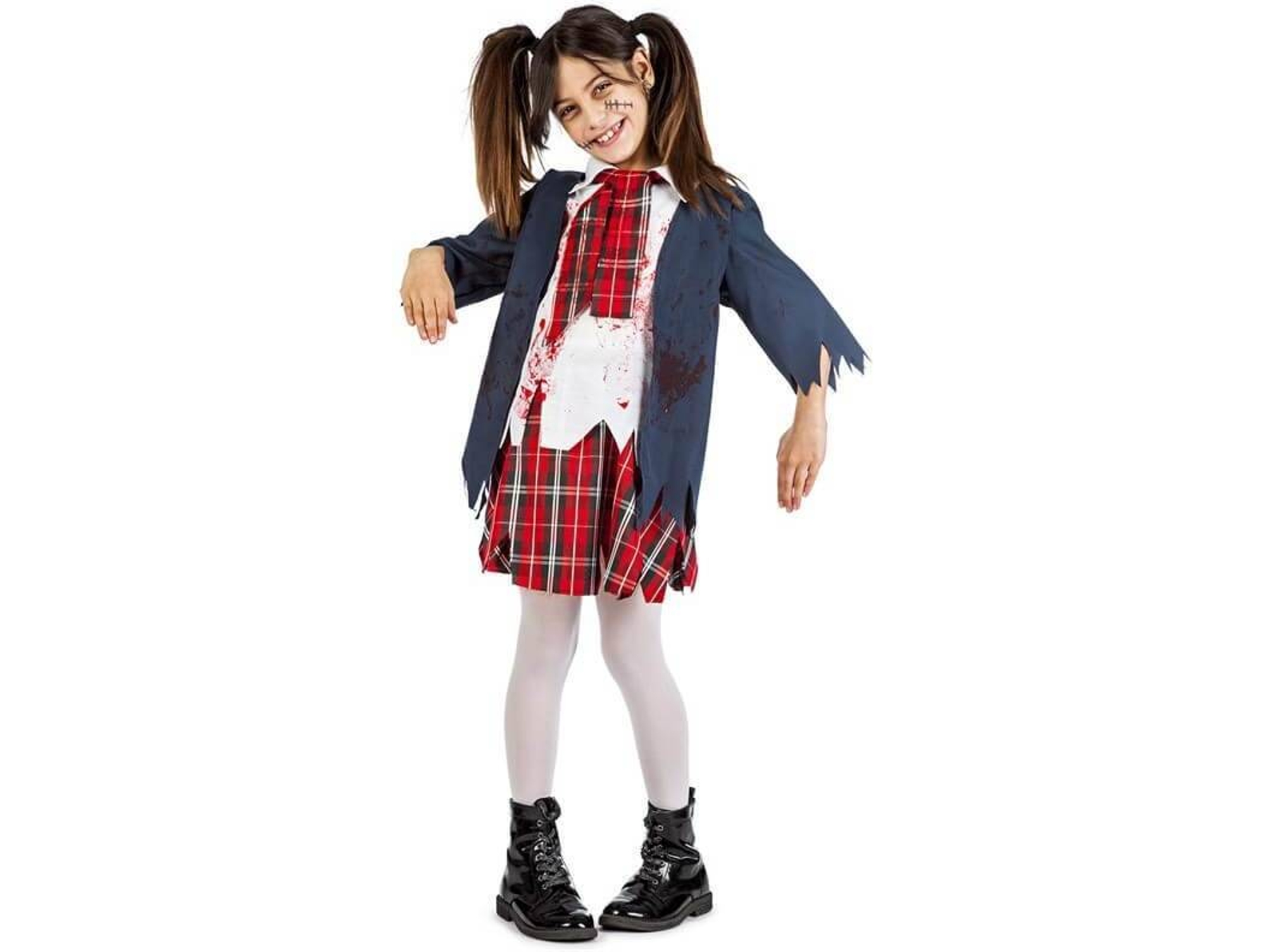 Disfraz de Niña DISFRAZZES Colegiala Zombie (Talla: 5 a 6 años)