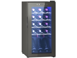 Vinoteca 15 Botellas 44l Control Temperatura Estantes Ajustables Negro