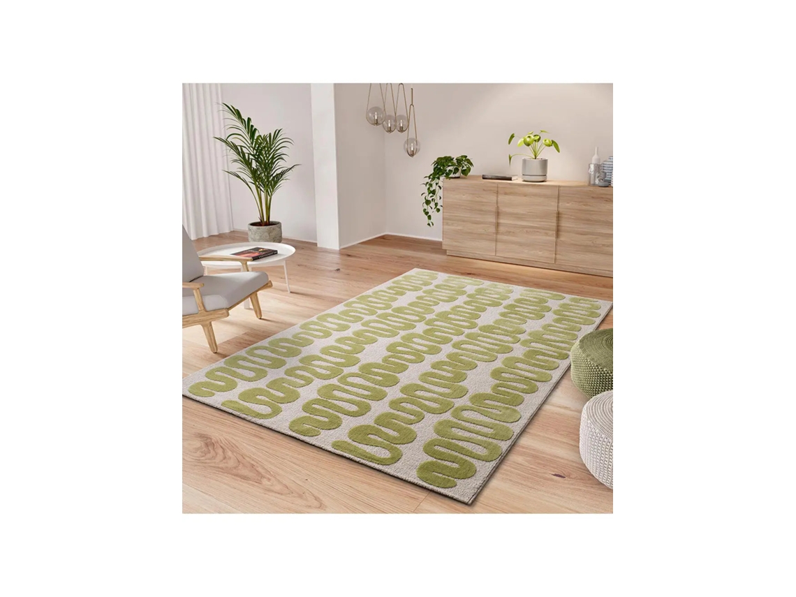 Alfombra Interior Moderno - Atticgo - Flashy Verde 160x230 Cm