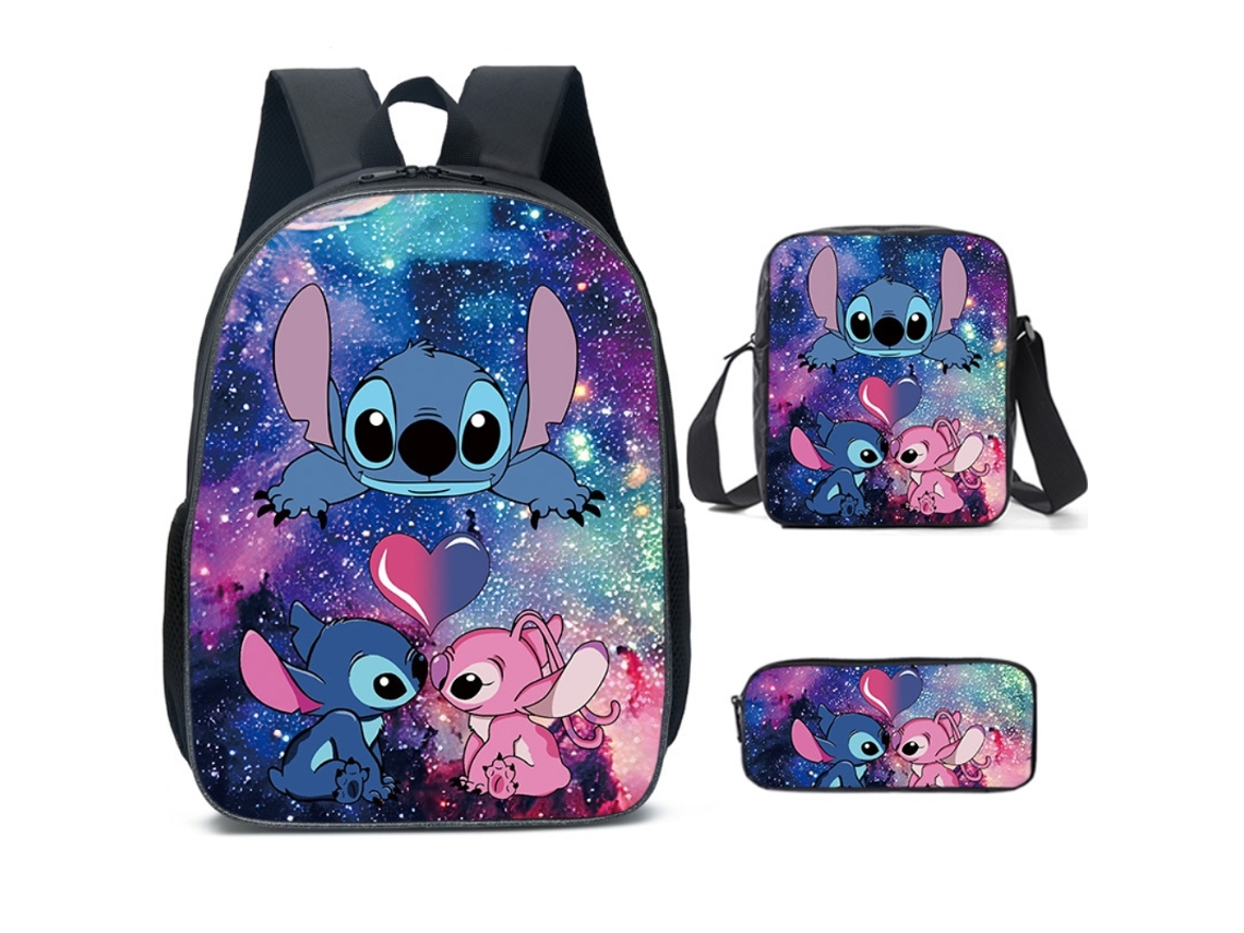 Conjunto De Mochila Infantil De 3 Piezas Con Bolsa Para El Almuerzo Y Estuche Para Lápices, Ideal Para La Escuela, Viajes Y Acampadas.