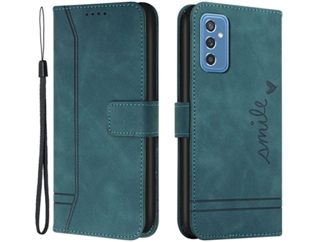Funda Samsung Galaxy M52 5G HFS-HOUSE Motif Smile (Verde)