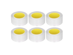 2026-6 Rollos Cinta Doble Cara Transparente 0.1mm 50mmx5m Para Colgar Fotos Y Decoración