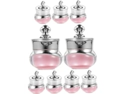 9 Tarros De Crema Con Tapa, Recipientes De Viaje Para Almacenamiento, Ideales Para Viajar, Color Aleatorio.