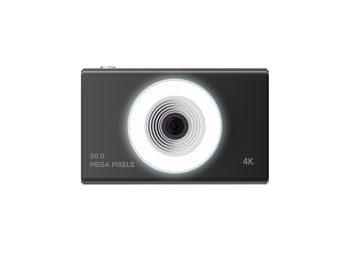 Cámara digital 4K HD con zoom 8x y luz de relleno ajustable para principiantes Cuich