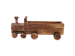 Maceta De Madera Con Forma De Tren De Dibujos Animados, Buena Ventilación Para Suculentas, Decoración De Jardín, Hogar, Oficina.