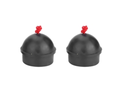 Omni-20262pcs Tiza Para Tacón De Cuerda Antideslizante Con Portatiza Para Billar Snooker Pool (negro)