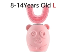 Cabezal de cepillo de dientes eléctrico GOKOCO para niños en forma de U con rotación de 360 ​​grados, fabricado en silicona, reemplazable y con accesorios.