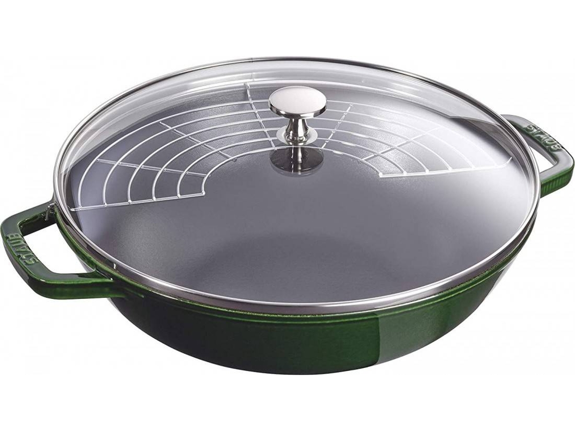 Sartén STAUB (Verde - Hierro Fundido - 30x12 cm)