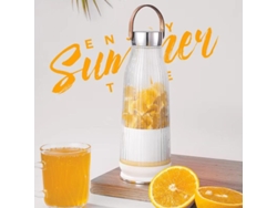 Licuadora De Jugo Recargable Por Usb, Taza Portátil Para Batidos De Frutas Para El Hogar Y Al Aire Libre CHRUI Blanco