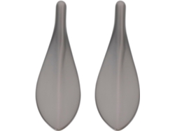 Manijas Para Puertas Y Muebles En Forma De Hoja, Juego De 2 Piezas, Aleación De Zinc Duradera, Perillas