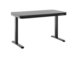 Escritorio ajustable BELIANI Kenly de Tablero de fibra, Acero Negro 120x60x122