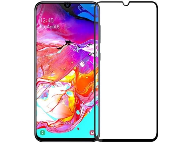 Protector de Cristal Templado Samsung Galaxy A70 WEPHONE ACCESORIOS Full Glue Negro