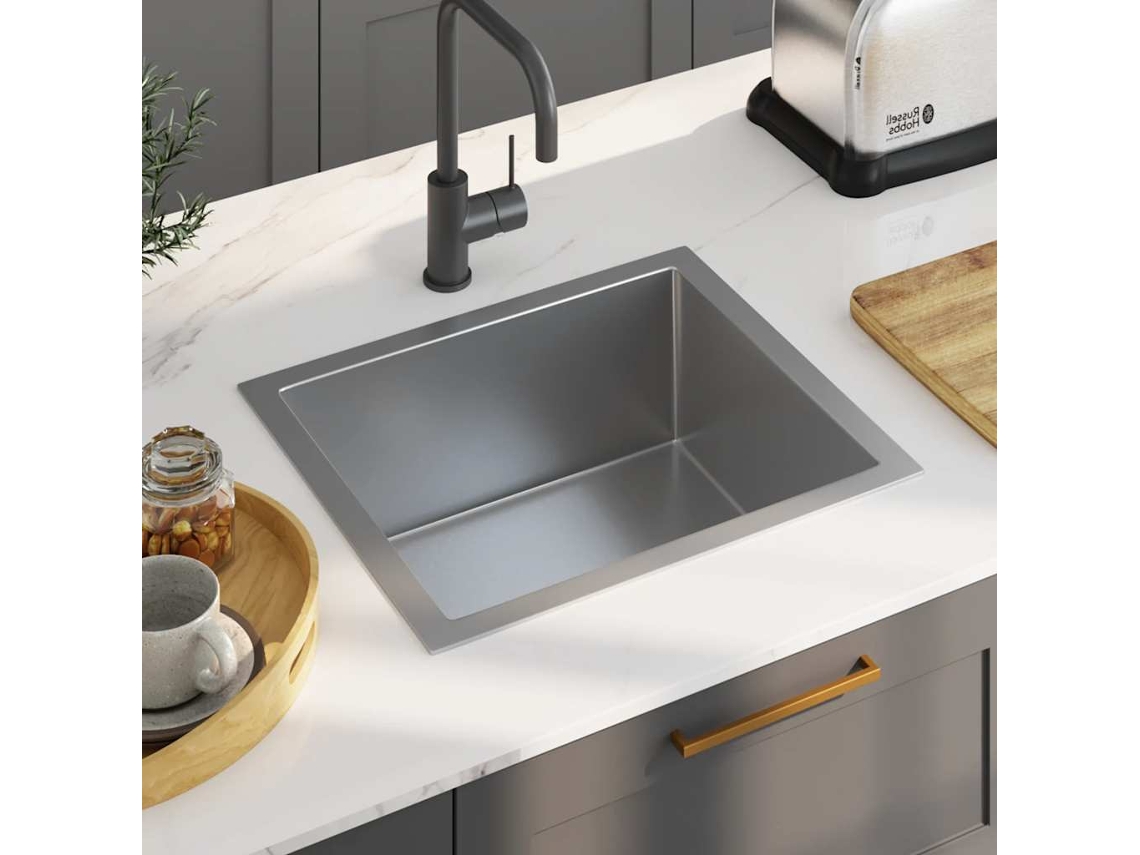 Lavavajillas de cocina de acero inoxidable hecho a mano DKD HOME DECOR