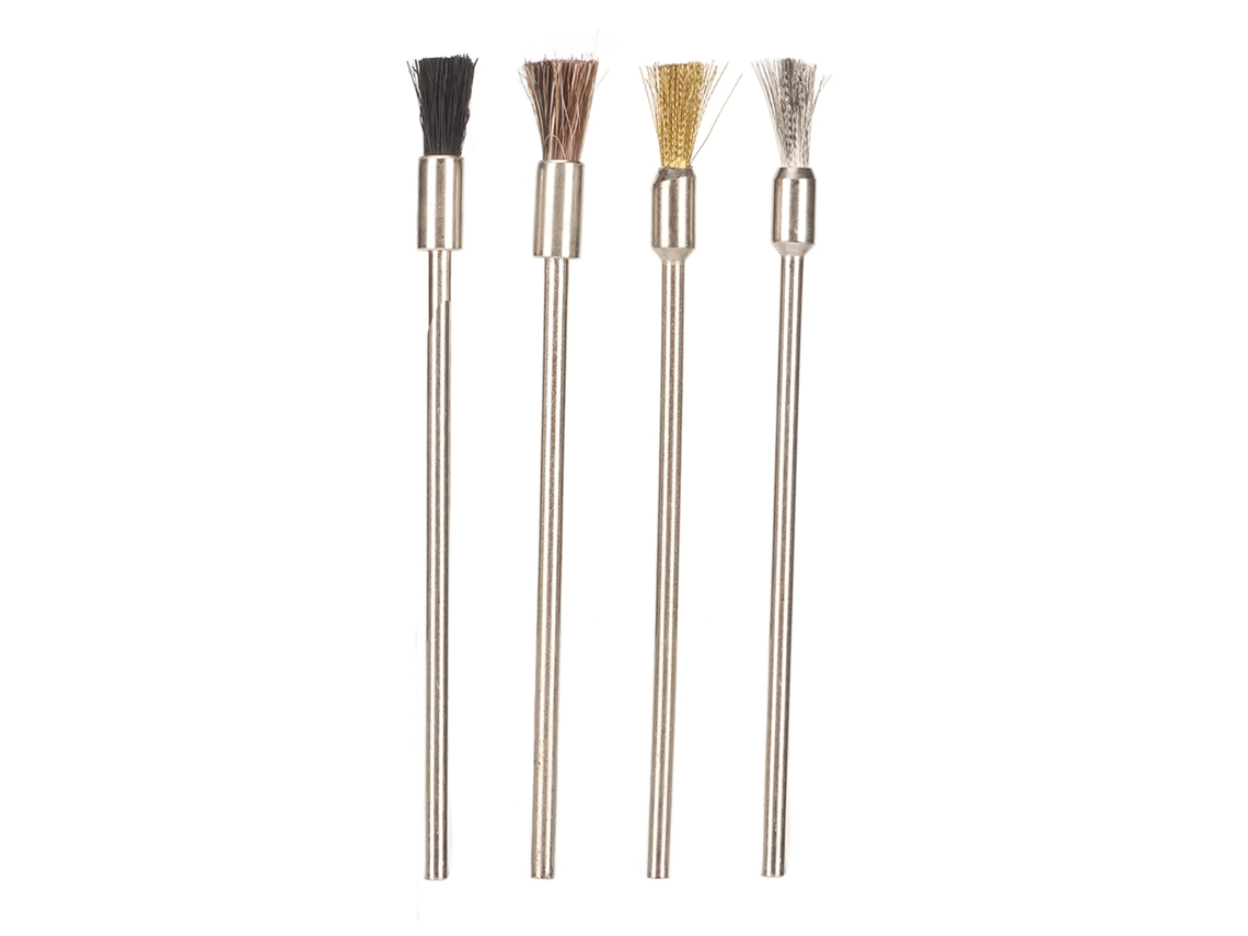 Juego De 4 Pinceles De Fibra De Vidrio De Nailon Para Eliminar El Óxido De Placas De Circuitos Y Joyas.