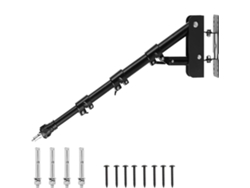 Kit de montaje en pared para fotografía, soporte de aluminio para cámaras DSLR/sin espejo y teléfonos inteligentes.