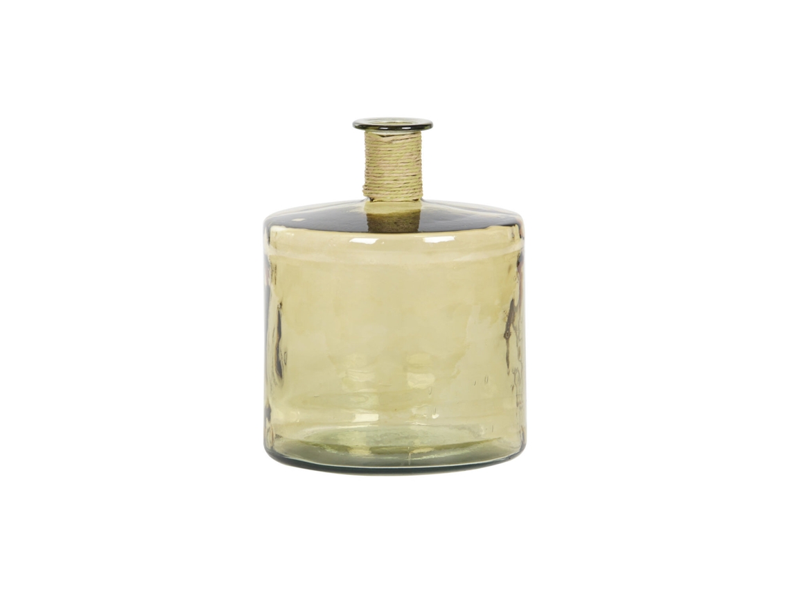 Jarron Cristal Reciclado Enea 30 L, Ambar 35x35x45cm