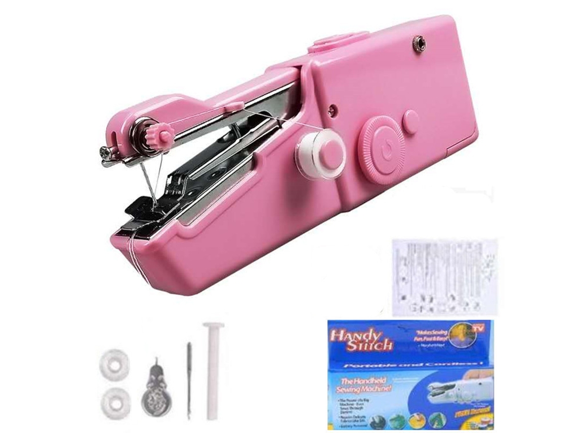 Máquina De Costura Portátil Máquina De Costura Elétrica Para Viagens Em Casa E Diy Rosa GERTIZ