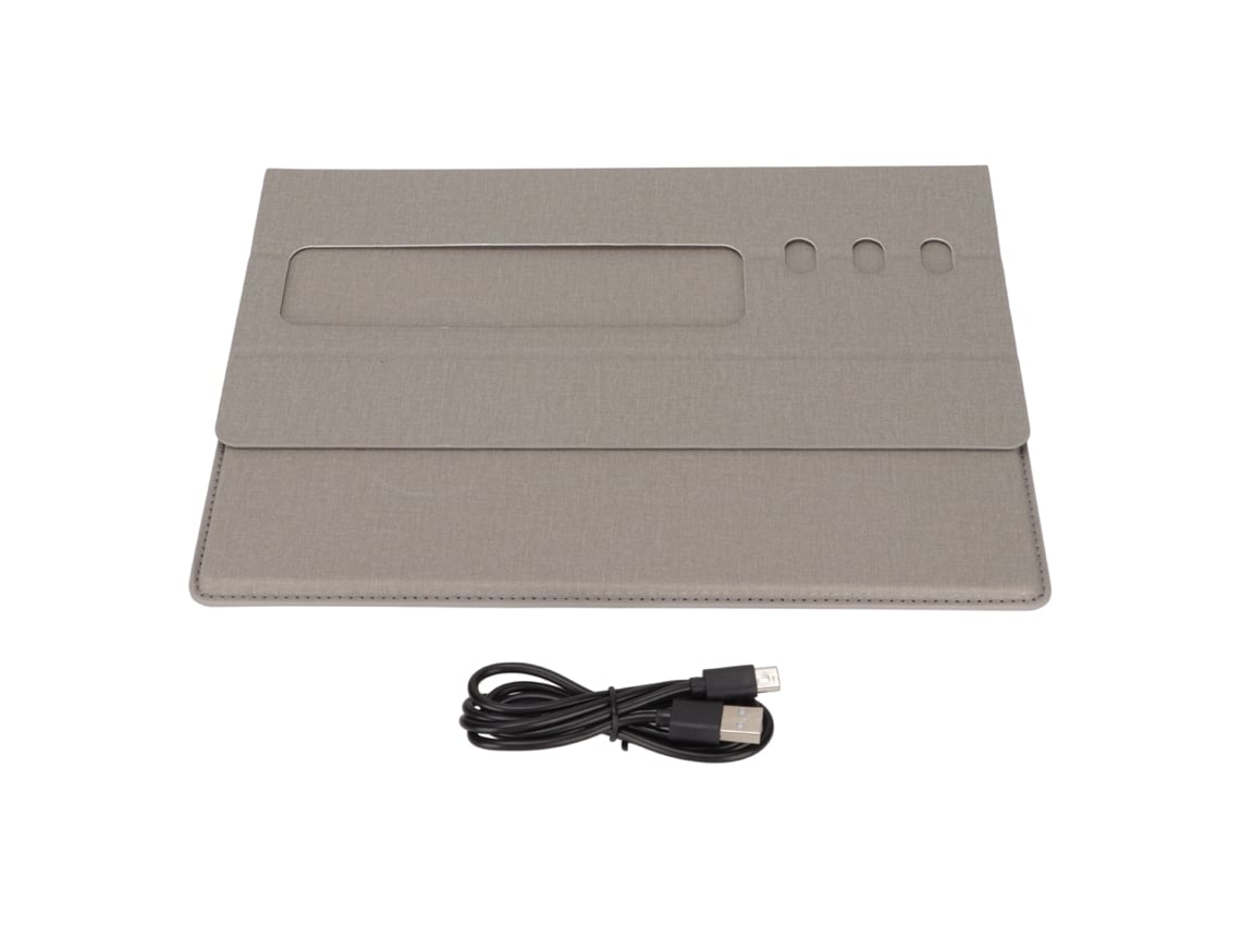 Tapete De Carregamento Sem Fio 10w Com Suporte Para Celular E Porta Canetas Para Dispositivos Com Carregamento Sem Fio
